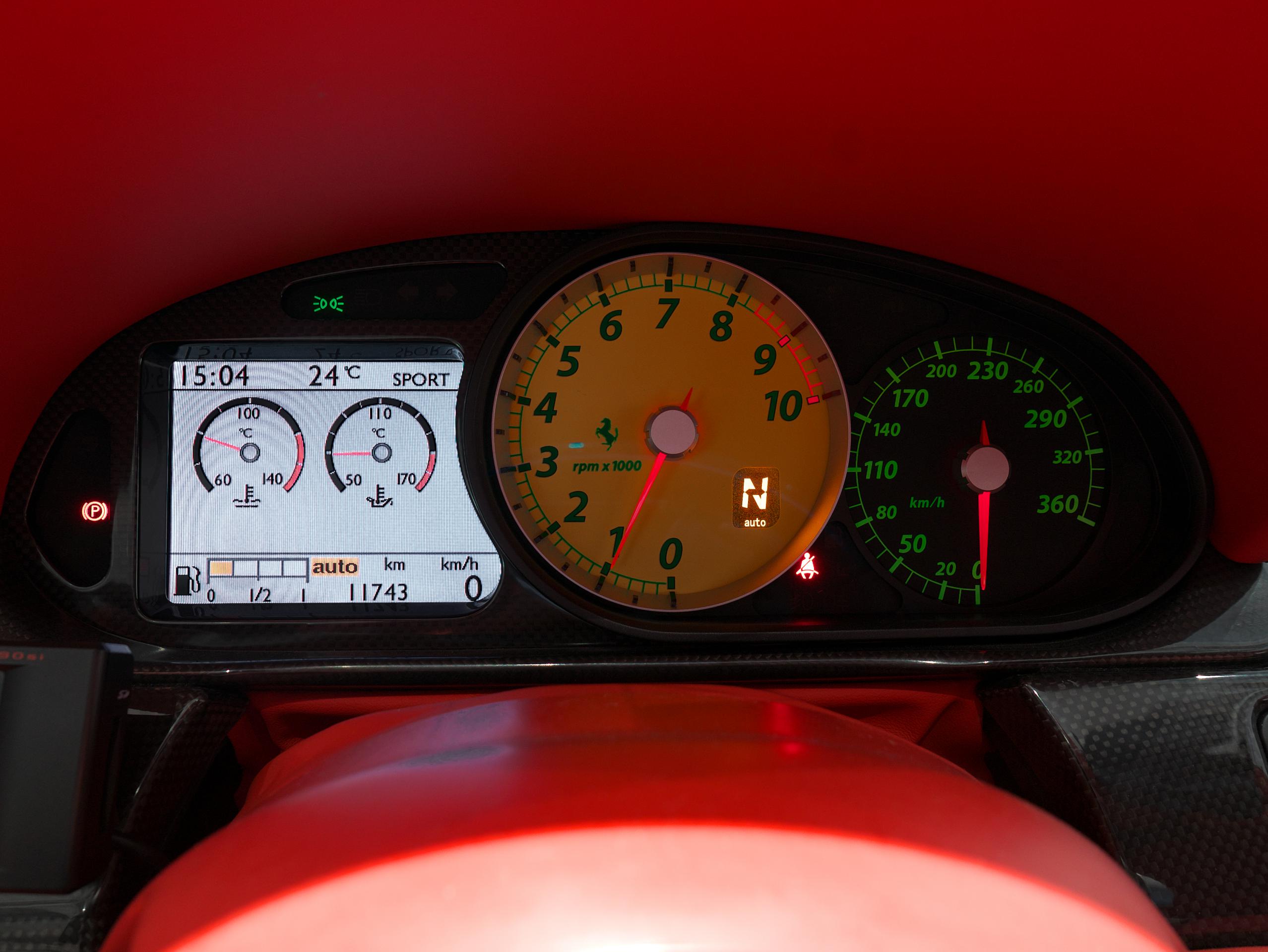 フェラーリ 599 F1 メーターパネル
