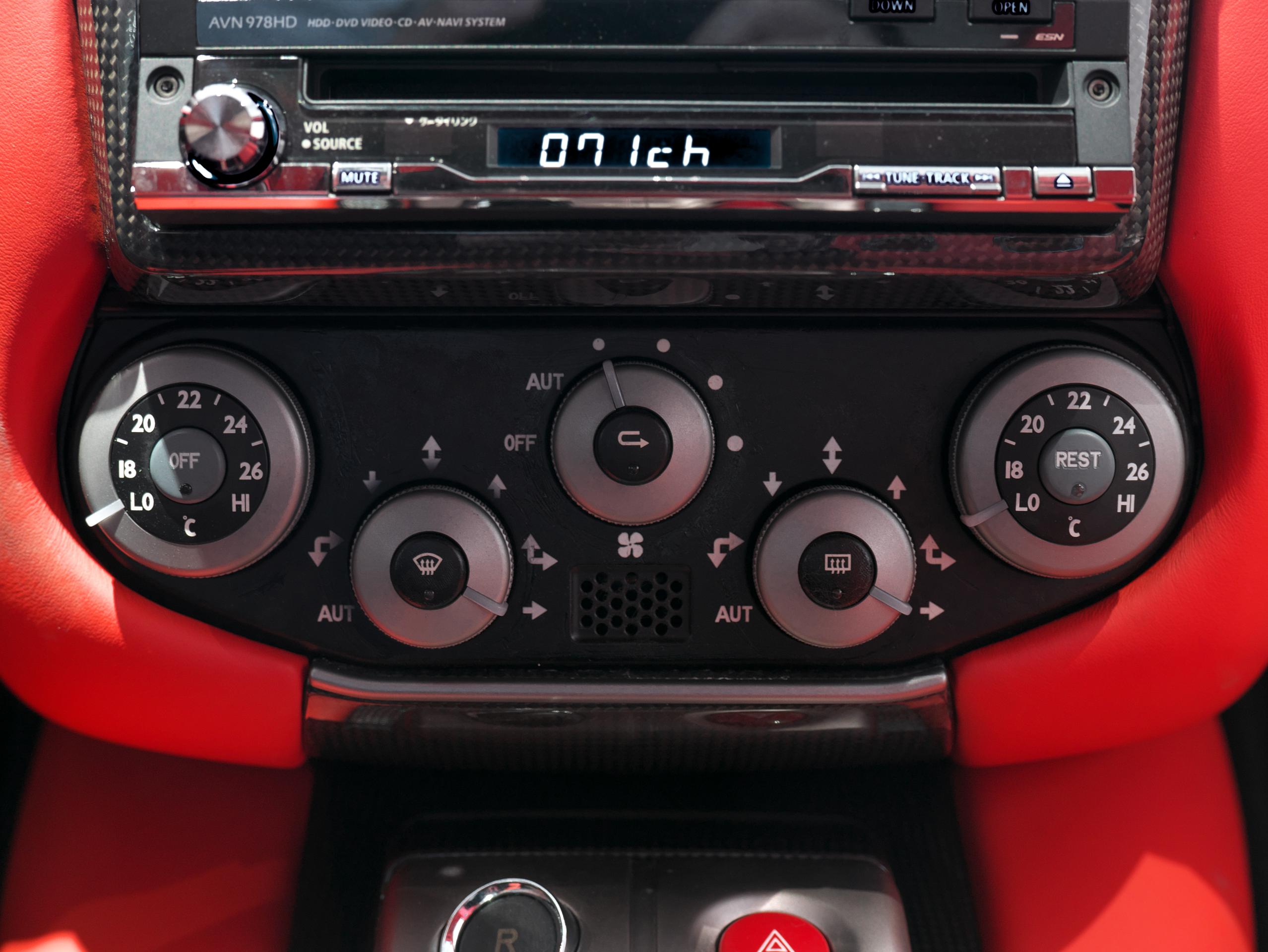 フェラーリ 599 F1 エアコン操作パネル