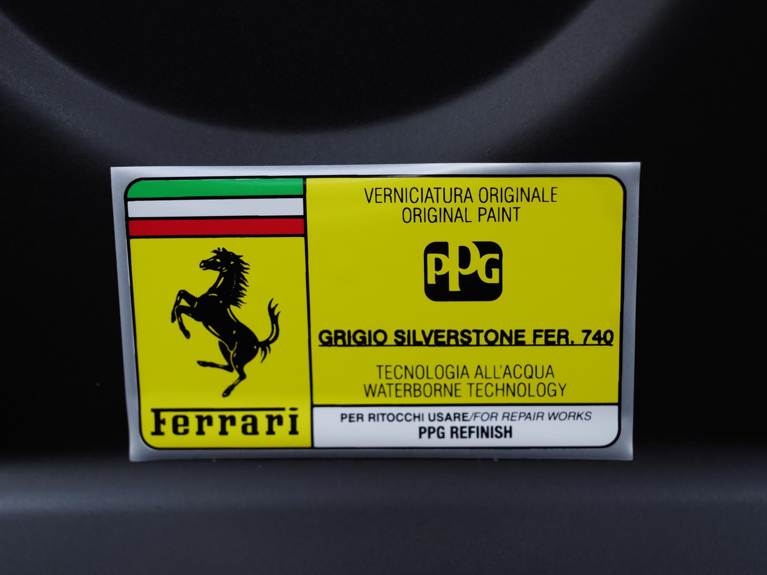 フェラーリ F430 F1 グリジオシルバーストーン カラーコード