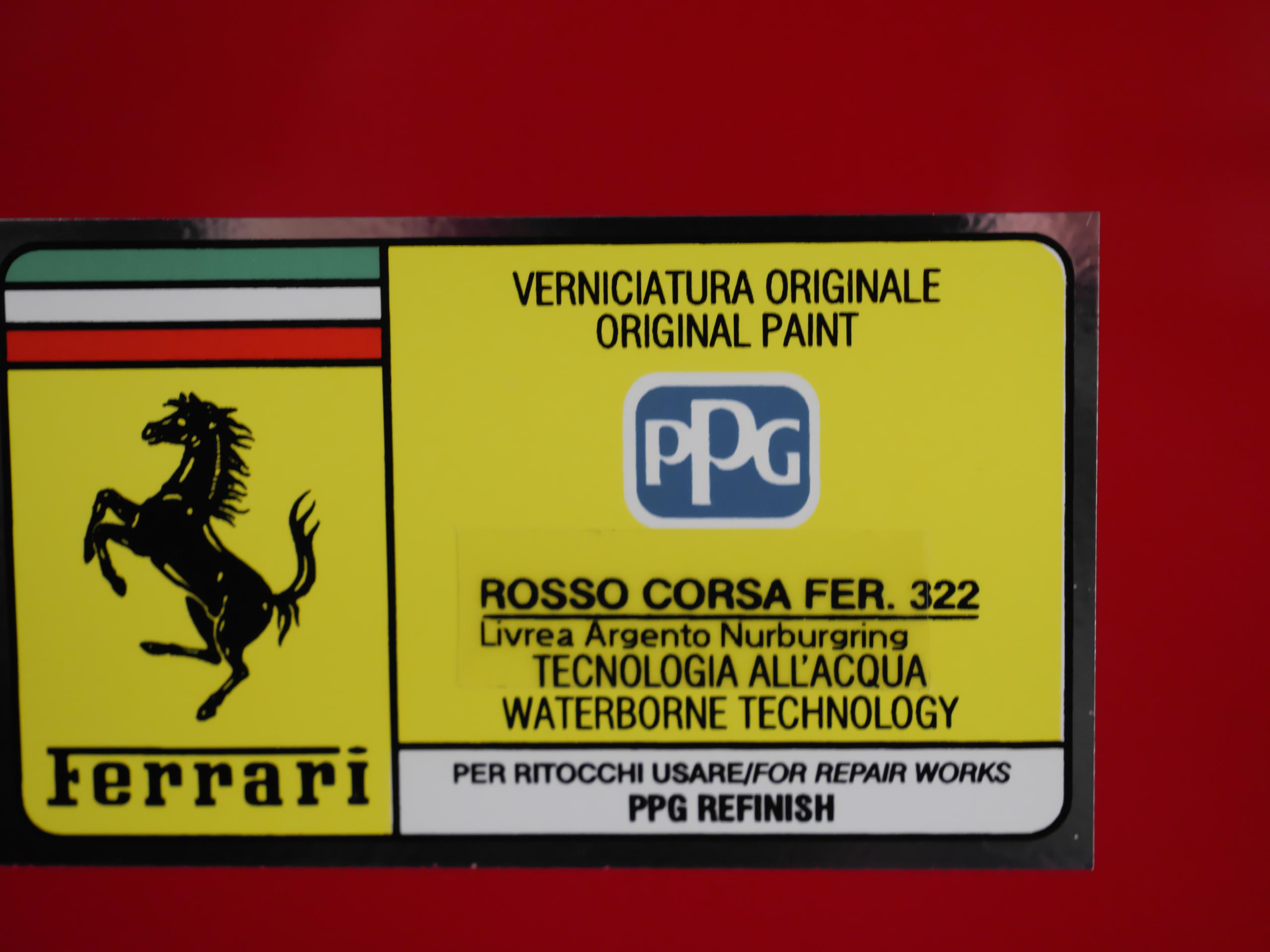 フェラーリ 296GTB アセットフィオラノ カラーコード