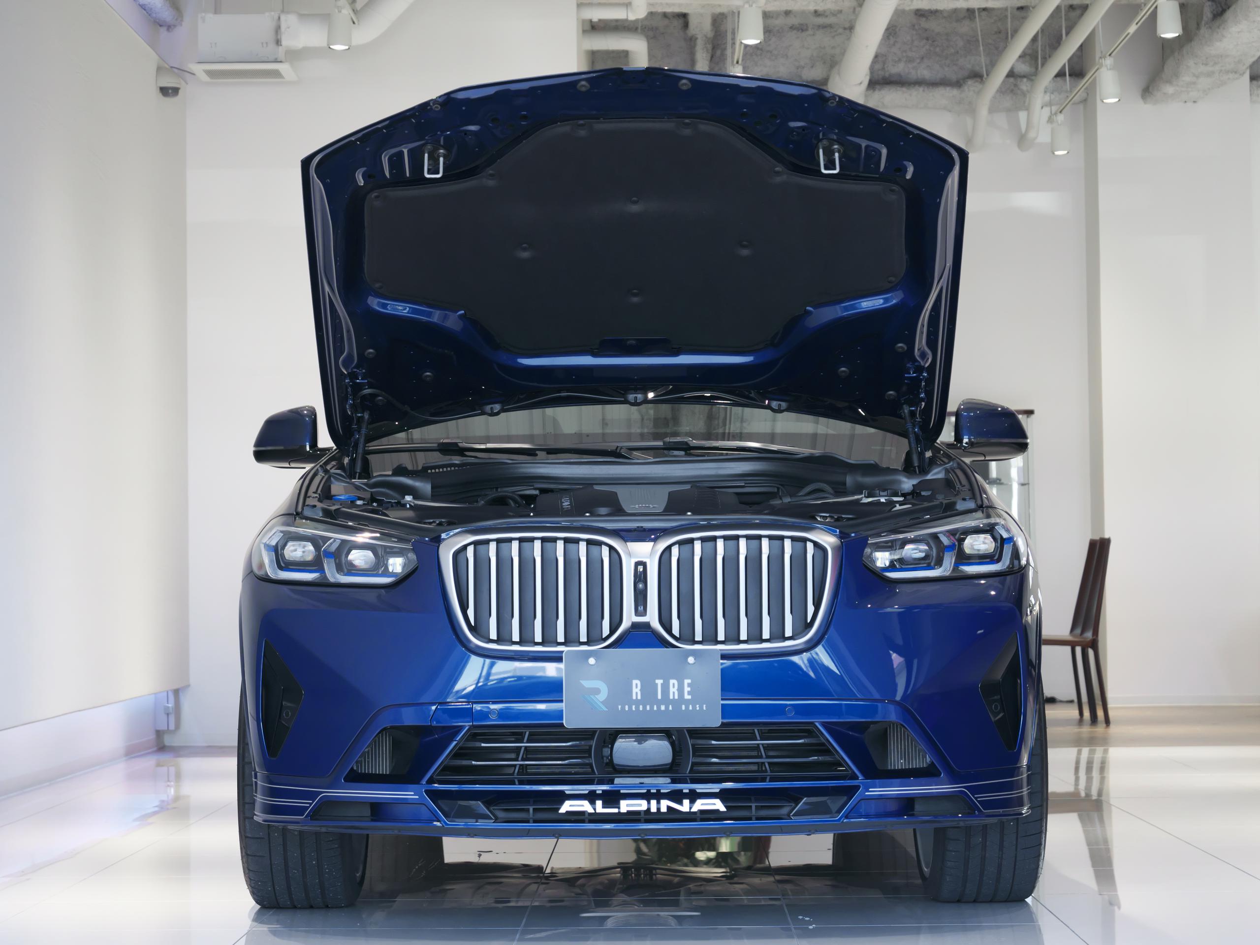 BMW アルピナ XD4 アルラット ファイトニックブルー ボンネット